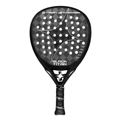 StarVie Black Titan – StarVie Tropfen-Padelschläger, 368 g