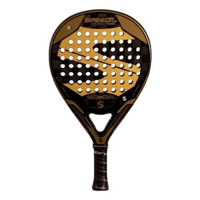 Softee Speed Gold Power 4.0 Nano Mesh – softee Tropfen-Padelschläger, 368 g