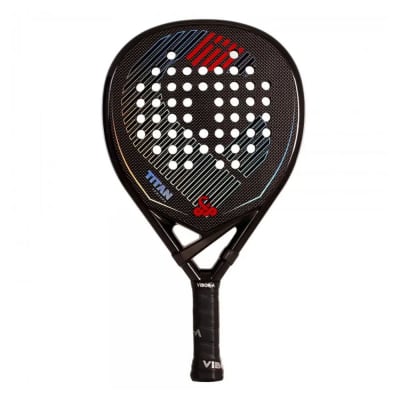 Vibor-A Titan 3K Black – Vibor-A Tropfen-Padelschläger, 368 g
