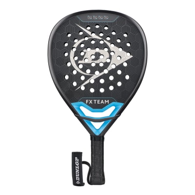Dunlop FX Team Gun Metal/Cyan/Metallic Silver – Dunlop Diamant-Padelschläger, 365 g