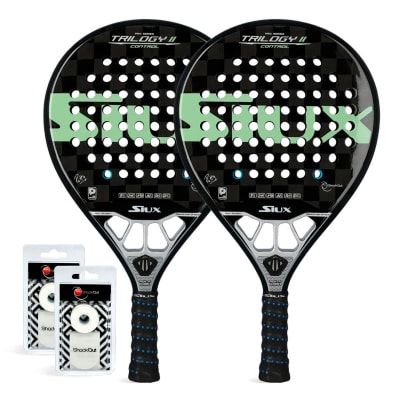 Pack Duo Siux Trilogy II Control Patty Pro – Siux Rund-Padelschläger, 363 g