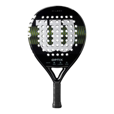 Wilson Optix V1 Black Padel 2 – wilson Rund-Padelschläger, 370 g