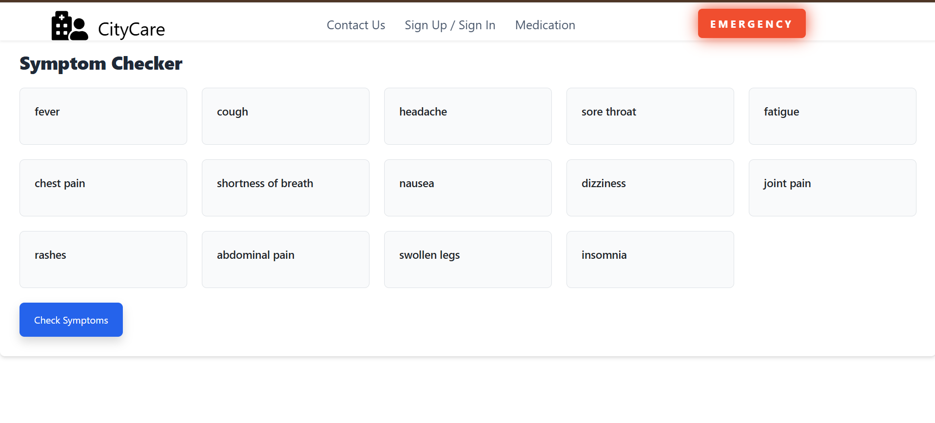 Symptom Checker