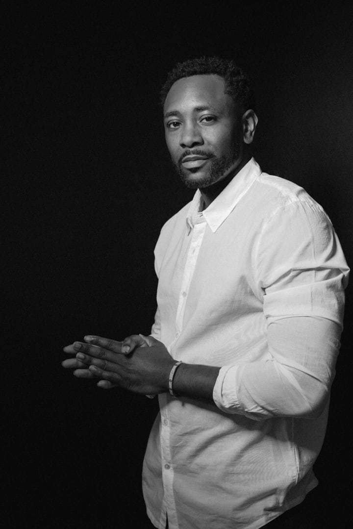 Black and white portrait — timeless executive photography.