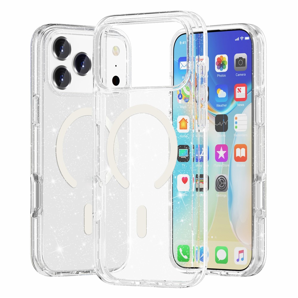 iPhone 17 Pro Max - Glitter Powder With MagSafe Transparent