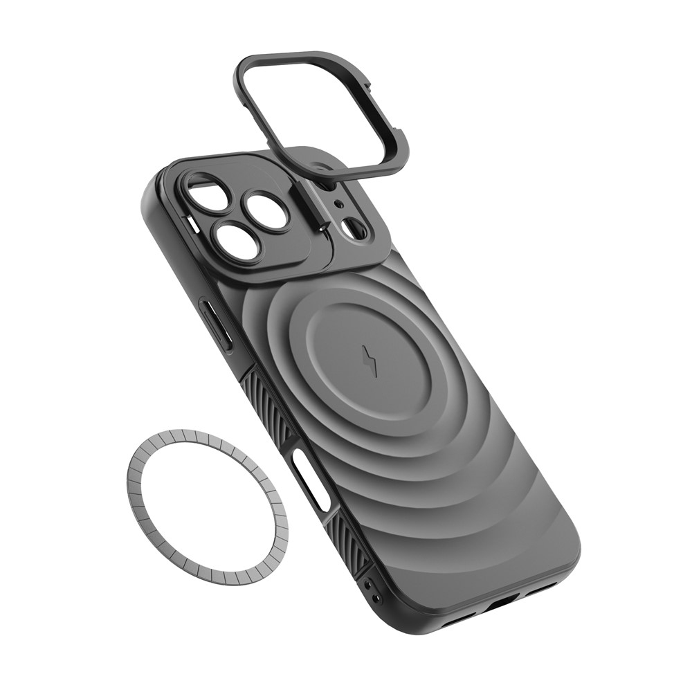 iPhone 17 Pro Max - Kickstand Ripple Texture White - 7