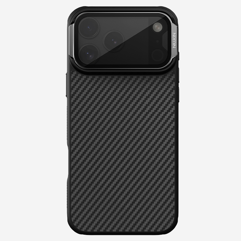 iPhone 17 Pro Max - NILLKIN CarboProp Magnetic Case Transparent Lens Black