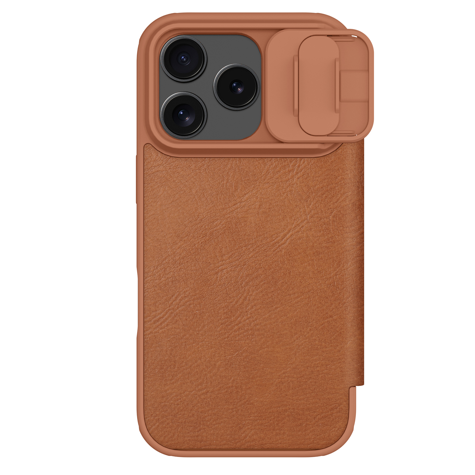 iPhone 17 Pro - NILLKIN Qin Pro Leather Case Brown
