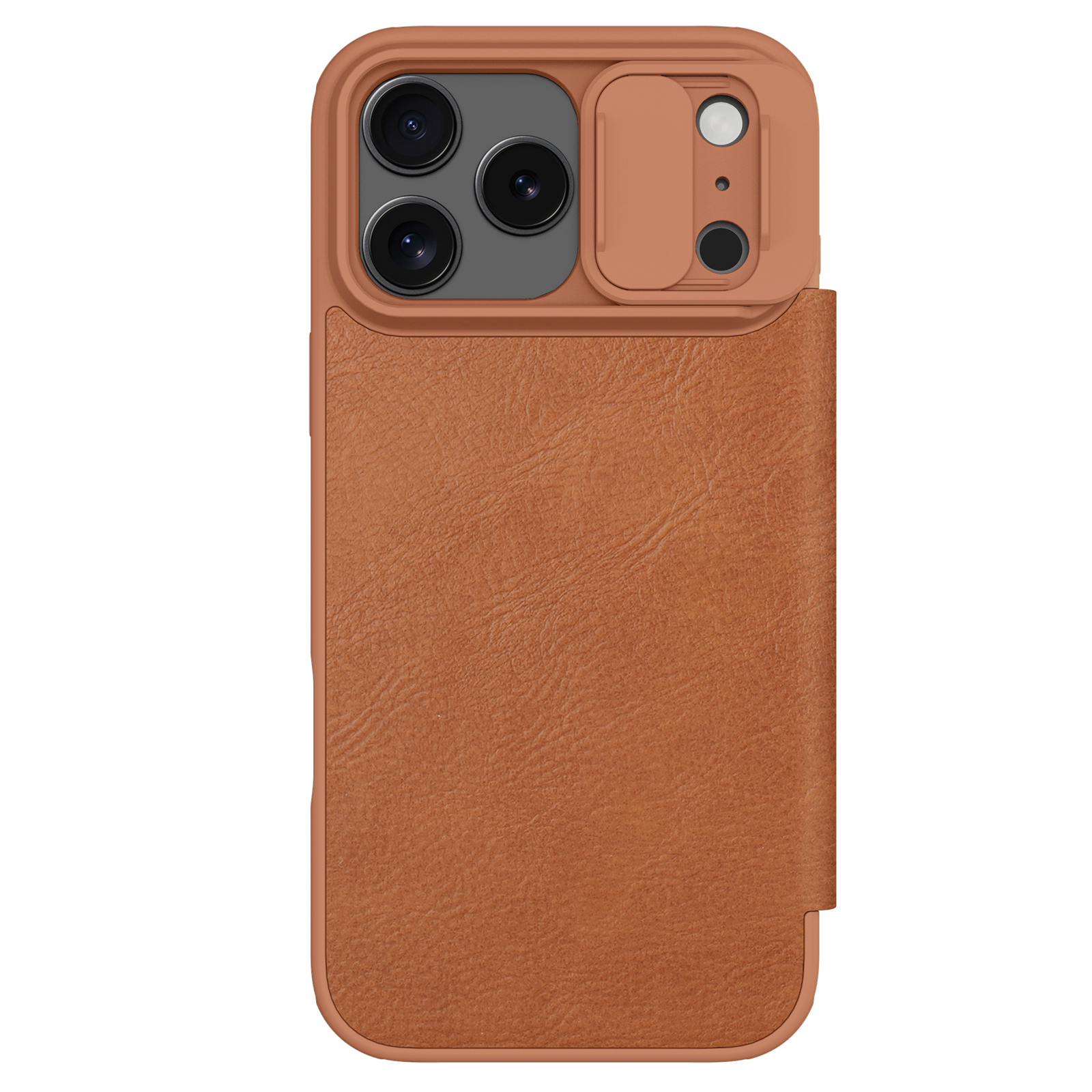 iPhone 17 Pro Max - NILLKIN Qin Pro Leather Case Brown