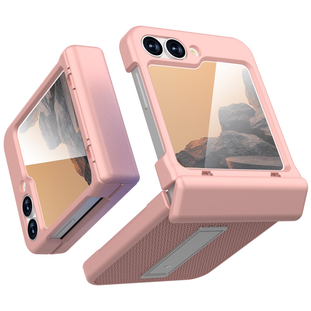 Samsung Galaxy Z Flip 7 FE - GW182 Kickstand Case Pink - 2