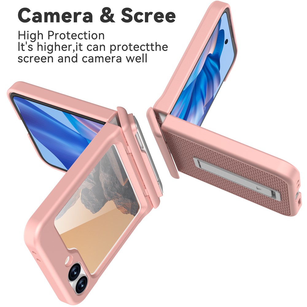 Samsung Galaxy Z Flip 7 FE - GW182 Kickstand Case Pink - 3