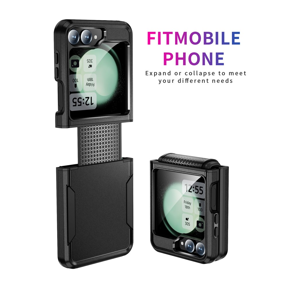 Samsung Galaxy Z Flip 7 FE - Drop Protective Military Black - 2