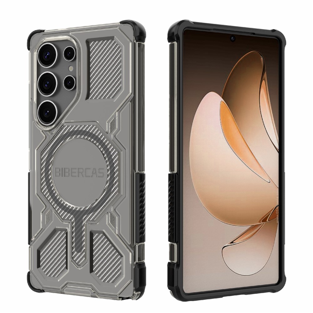 Samsung Galaxy S25 Ultra - BIBERCAS Transparent Series Cover Black