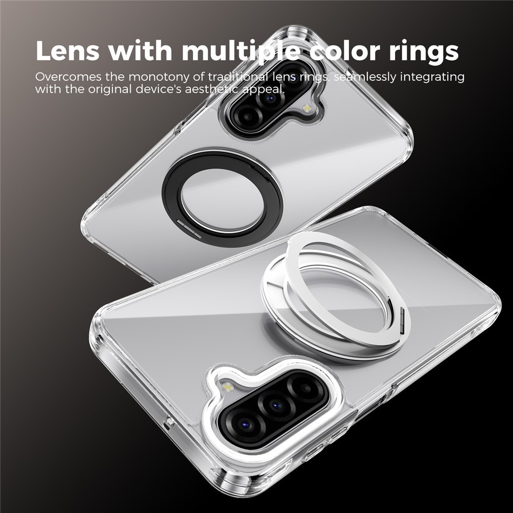 Samsung Galaxy A17 - ABEEL Magnetic Rotating Shockproof Silver - 2