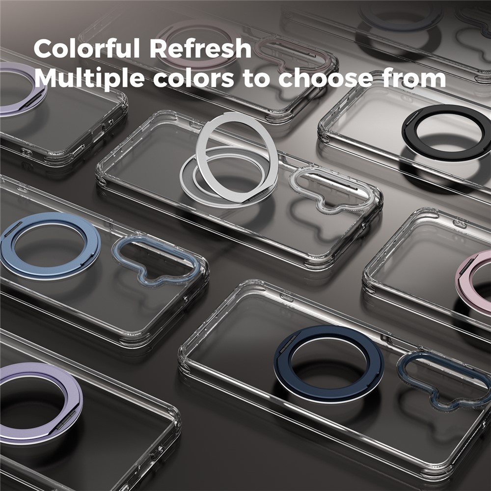 Samsung Galaxy A17 - ABEEL Magnetic Rotating Shockproof Silver - 3