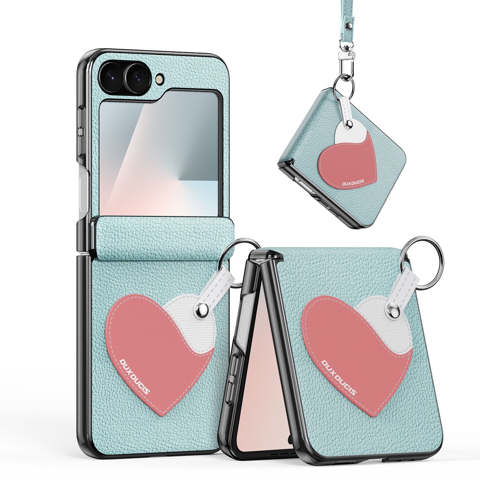 Samsung Galaxy Z Flip 7 FE - DUX DUCIS Luvy Series Blue Heart