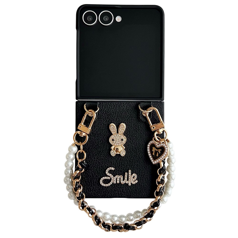 Samsung Galaxy Z Flip 7 - Litchi Texture Smile Rabbit