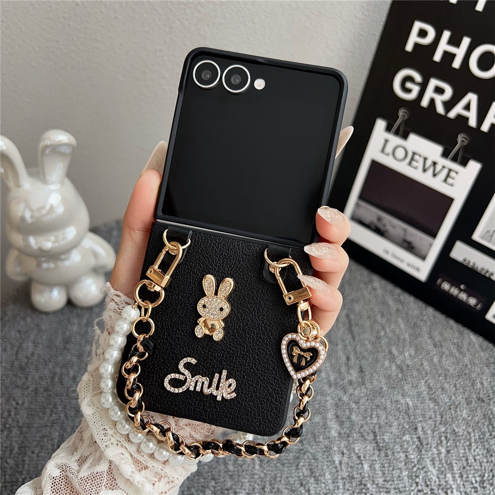 Samsung Galaxy Z Flip 7 - Litchi Texture Smile Rabbit - 2