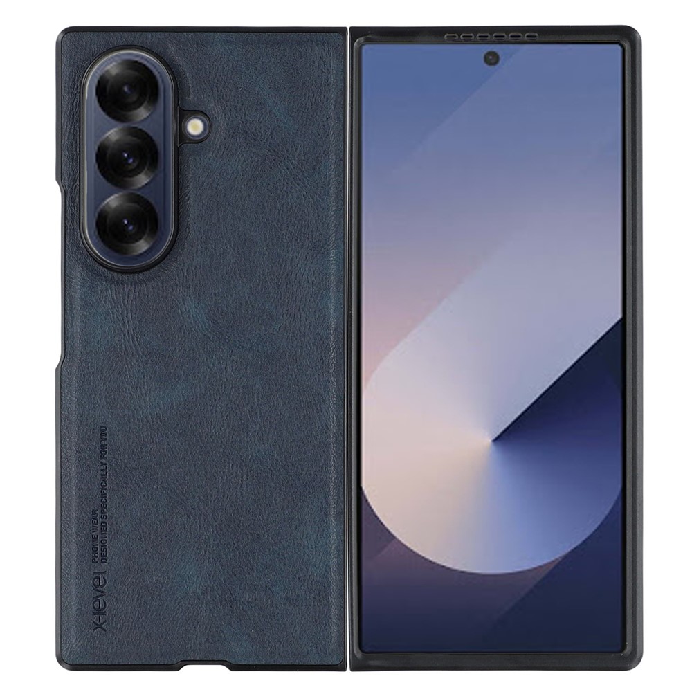 Samsung Galaxy Z Fold 7 - X-LEVEL Series Bojue 3 Leather Blue