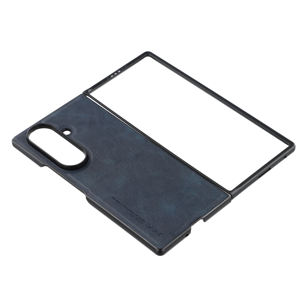 Samsung Galaxy Z Fold 7 - X-LEVEL Series Bojue 3 Leather Blue - 3