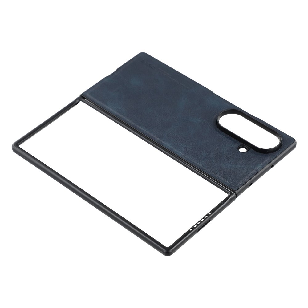 Samsung Galaxy Z Fold 7 - X-LEVEL Series Bojue 3 Leather Blue - 4