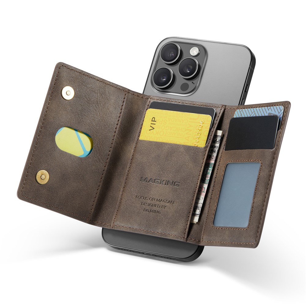 Wallet Bag - RFID Magnetic MagSafe Holder Coffee - 2