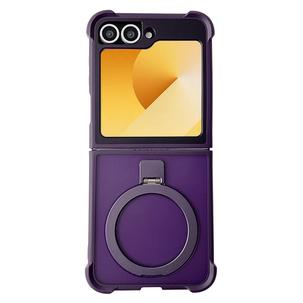 Samsung Galaxy Z Flip 7 FE - Shockproof Matte Kickstand Case Purple