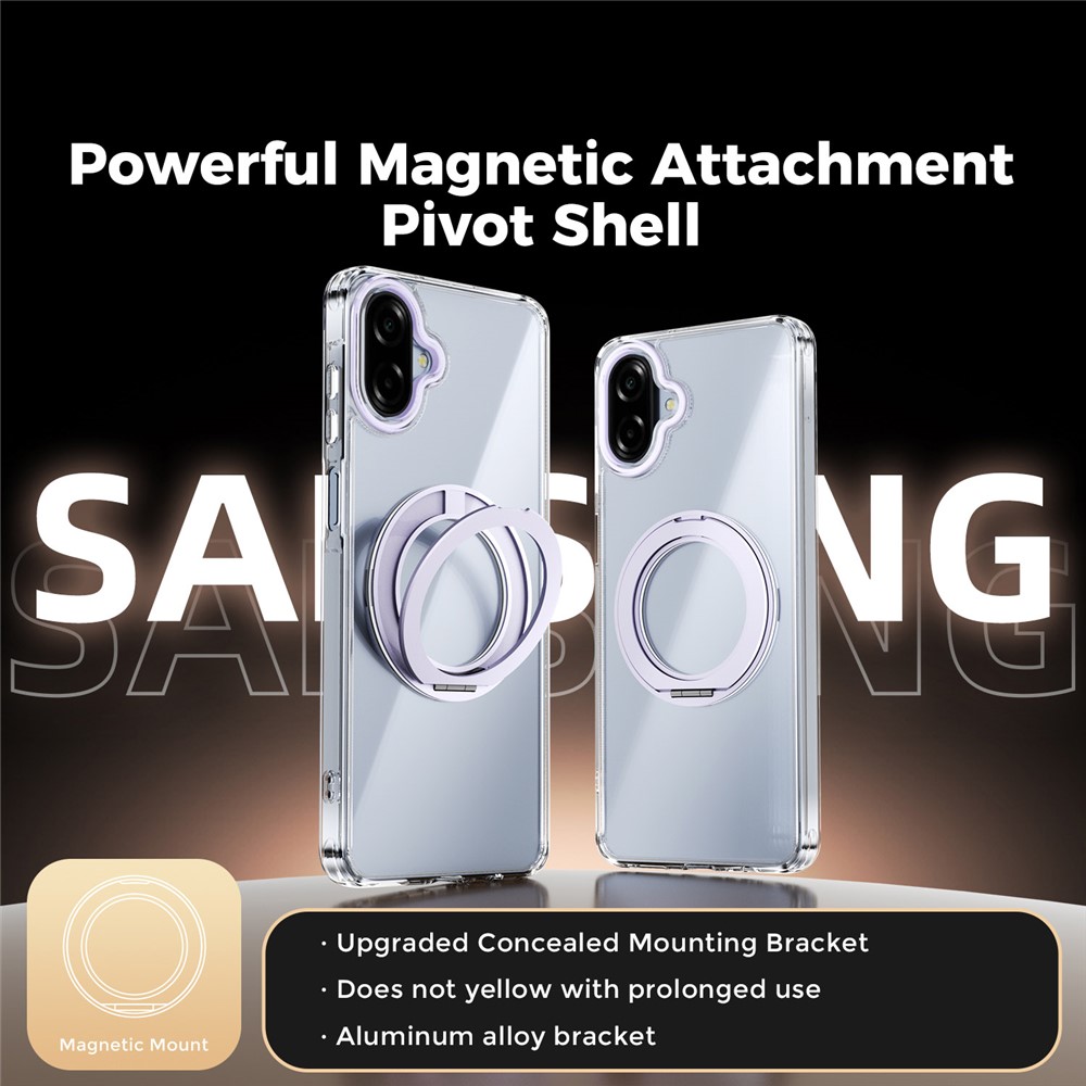 Samsung Galaxy A07 - ABEEL Magnetic Rotating Shockproof Purple - 2