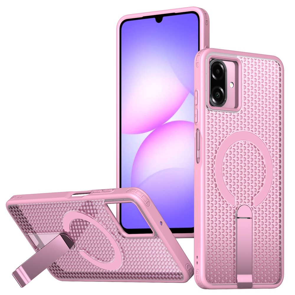 Samsung Galaxy A07 - Magnetic Kickstand Grid Pink