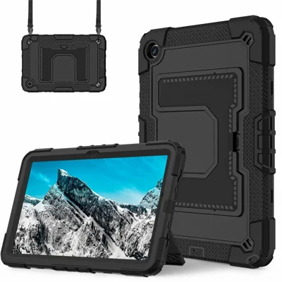 Samsung Galaxy Tab A9/A11 Plus - Shockproof With Handle Strap Black