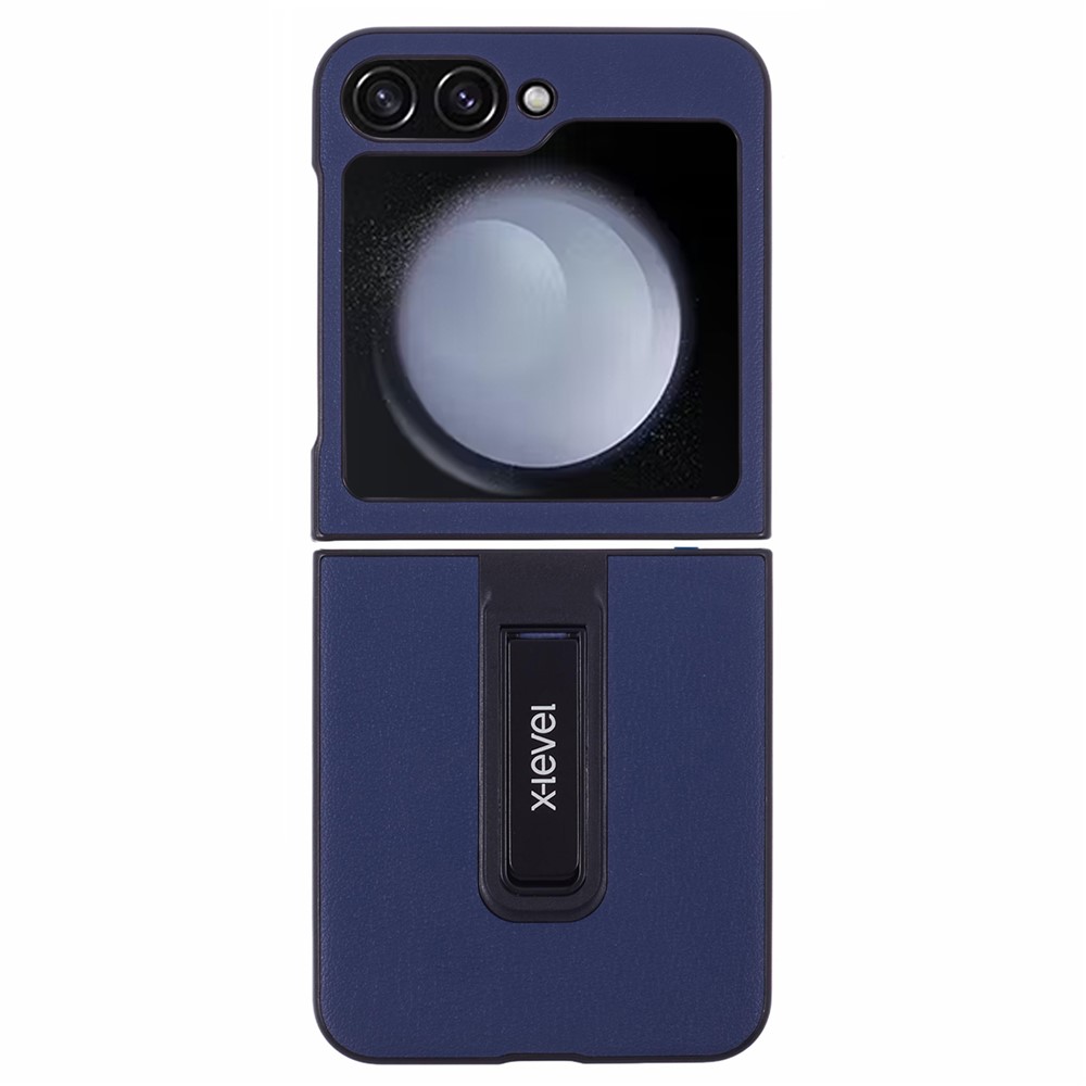 Samsung Galaxy Z Flip 7 FE - X-LEVEL PU Leather Dark Blue