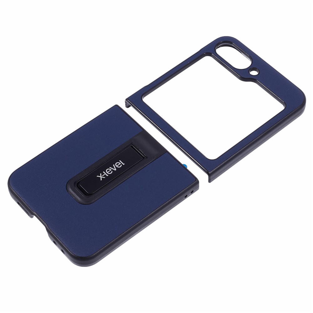 Samsung Galaxy Z Flip 7 FE - X-LEVEL PU Leather Dark Blue - 3