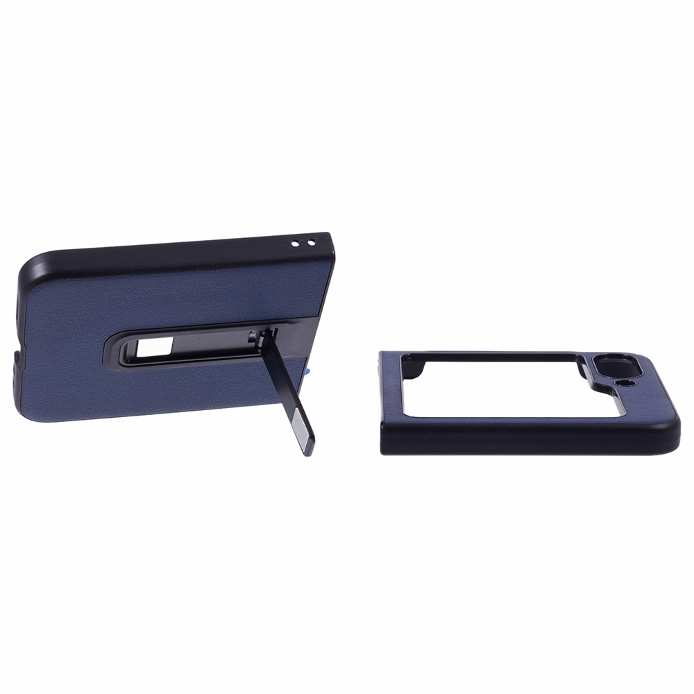 Samsung Galaxy Z Flip 7 FE - X-LEVEL PU Leather Dark Blue - 5