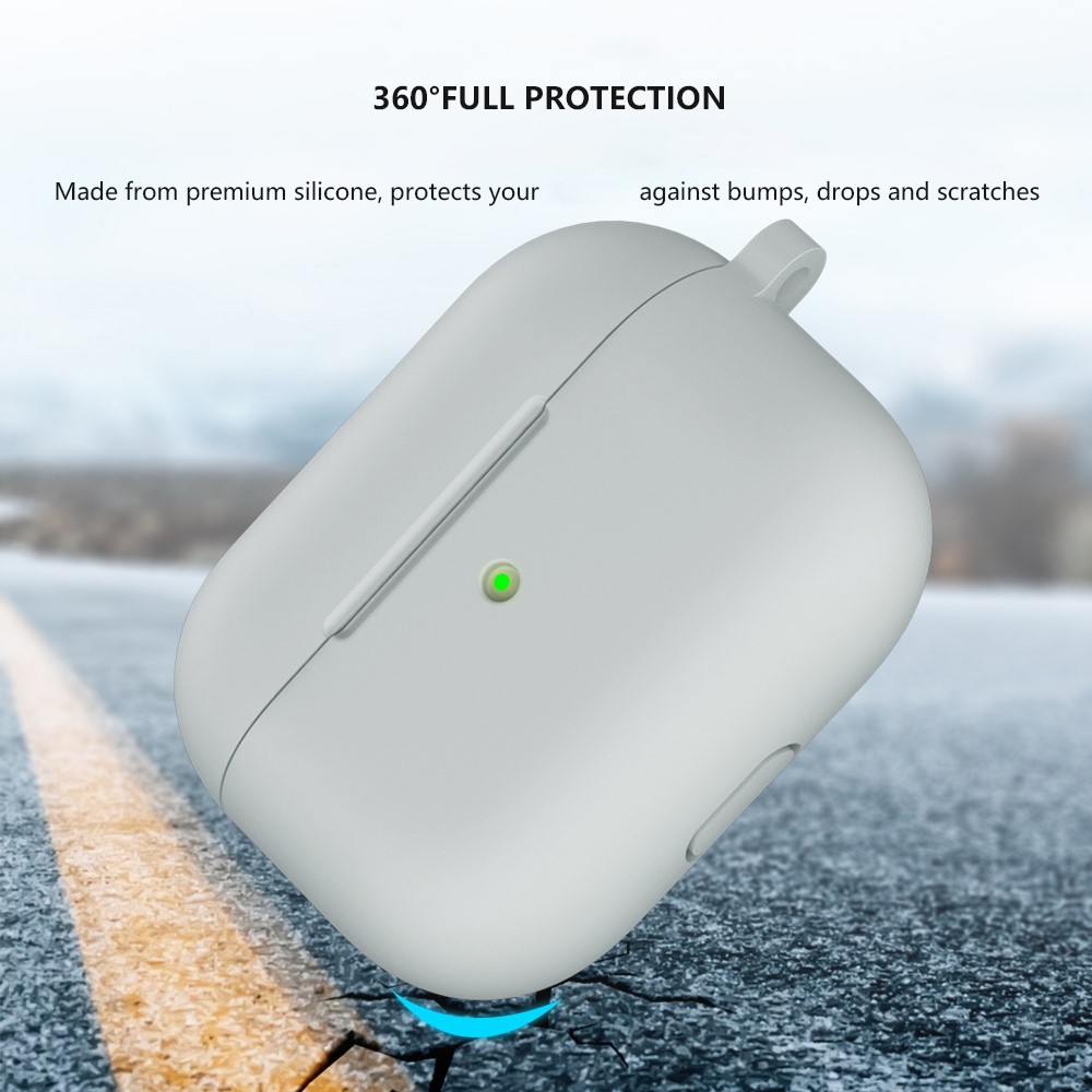 Apple AirPods 3 - Silicone Cover Light Grey - 3