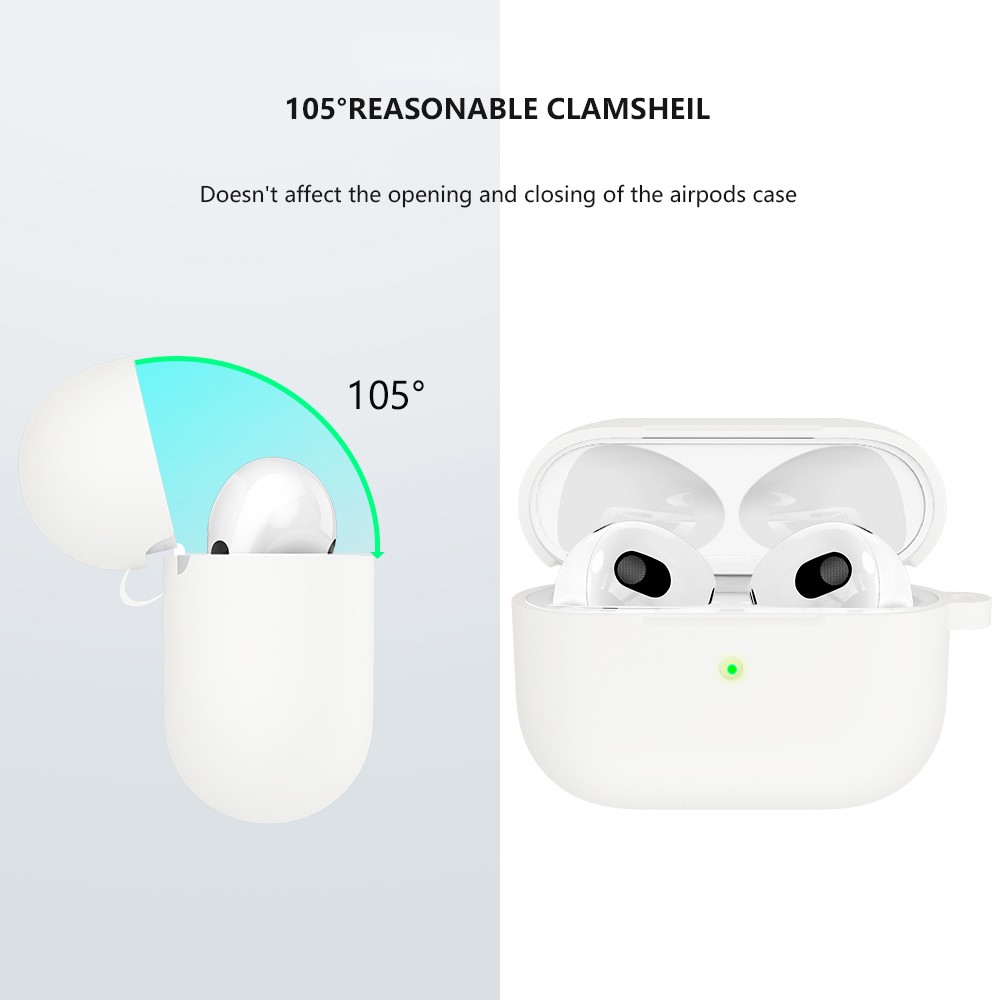 Apple AirPods 3 - Silicone Cover White - 2