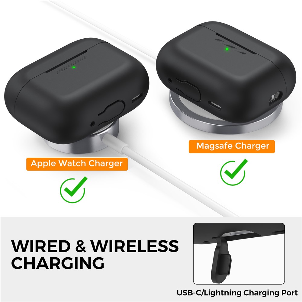 Apple AirPods Pro 3 - Silicone Case With Lanyard Black - 2