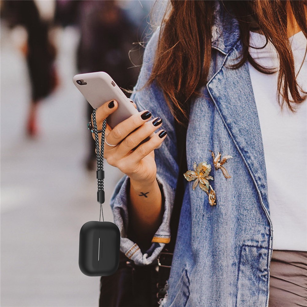 Apple AirPods Pro 3 - Silicone Case With Lanyard Midnight Blue - 5
