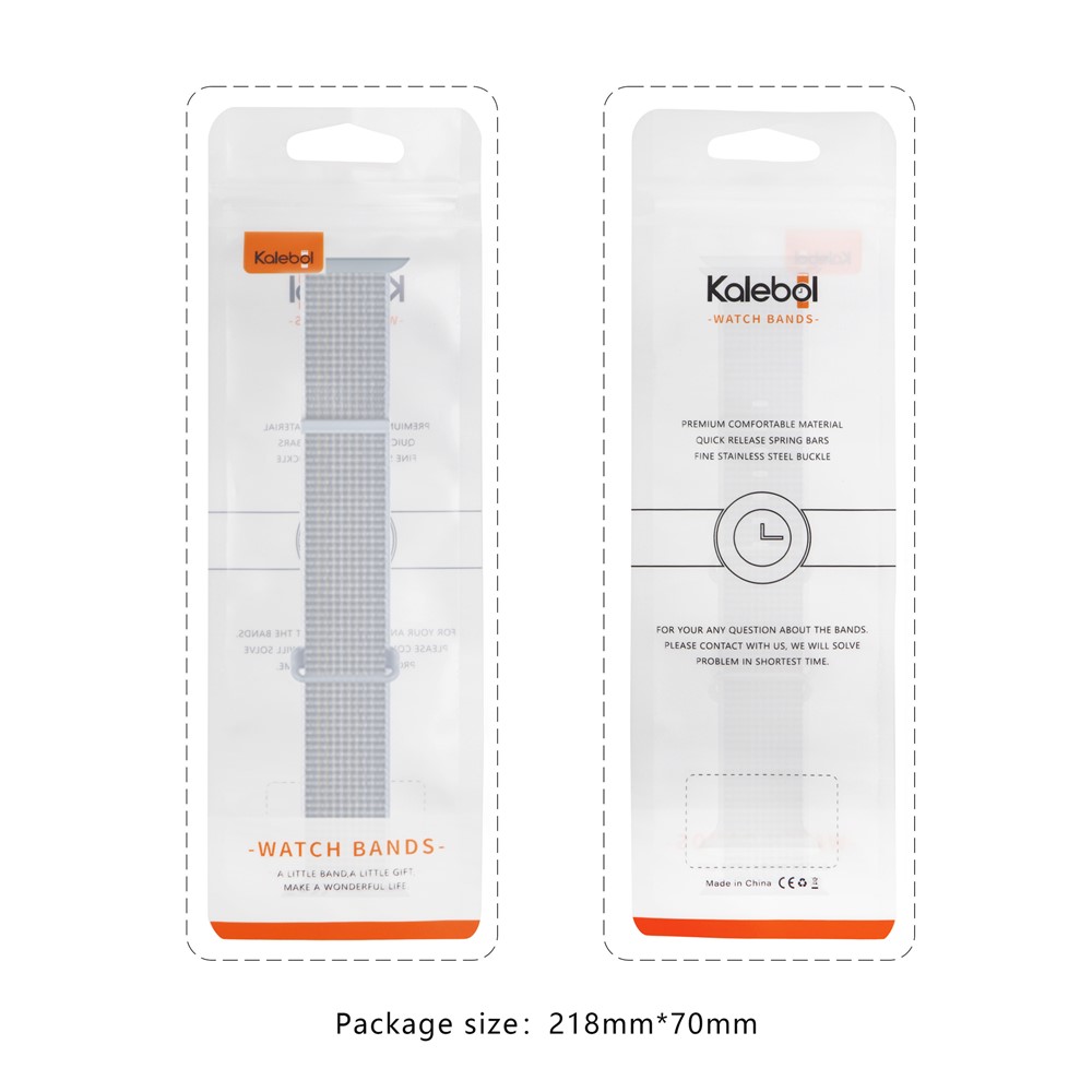 Apple Watch 41/42mm - KALEBOL Nylon Strap Black - 5