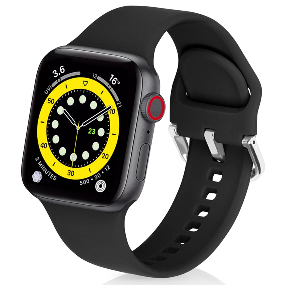 Apple Watch 41/42mm - KALEBOL Silicone Strap Black - 3