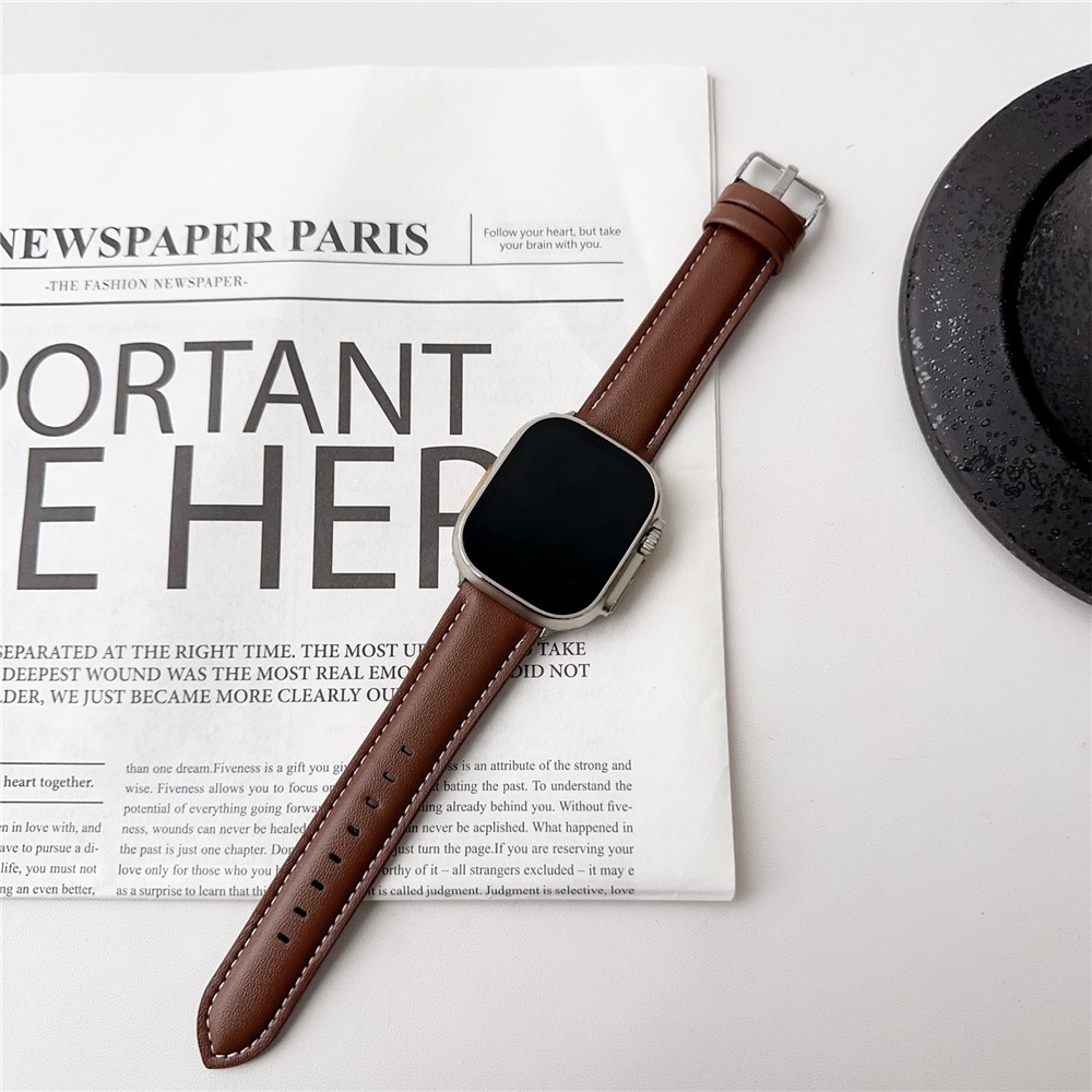 Apple Watch 41/42mm - Leather Strap Dark Brown - 2