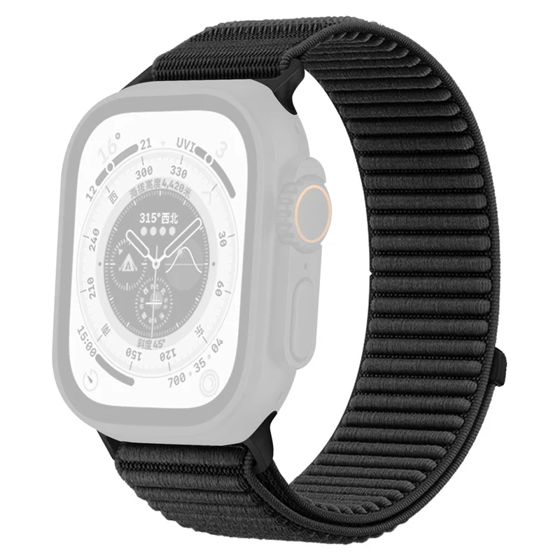 Apple Watch 41/42mm - Magic Tape Nylon Woven Black - 2