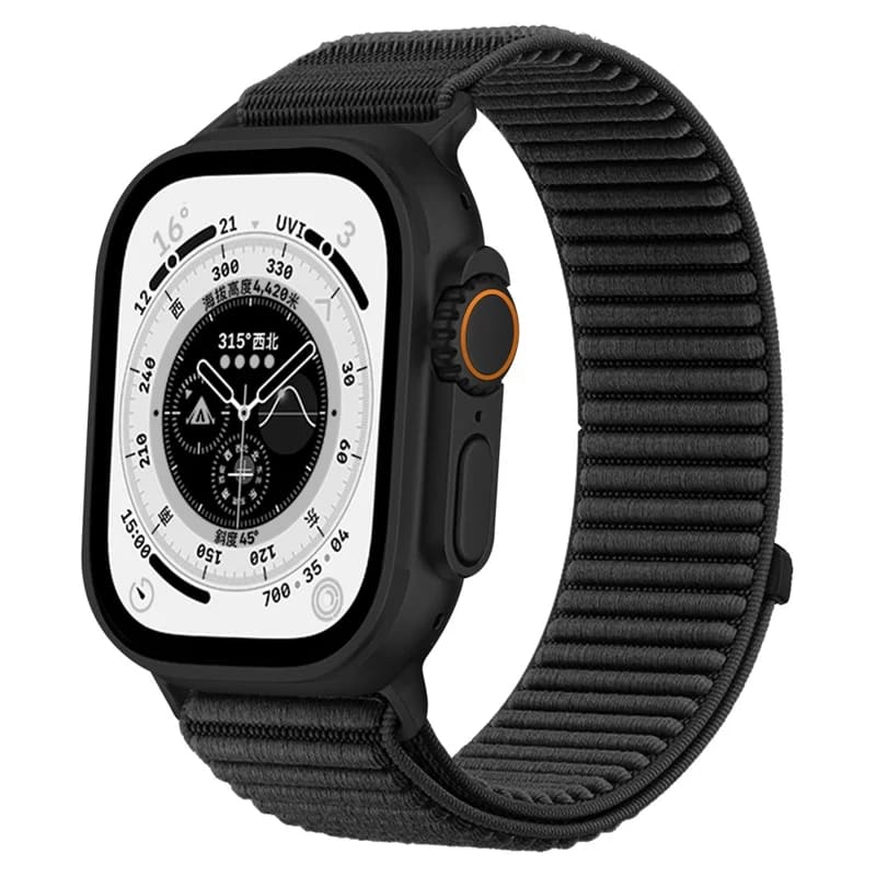 Apple Watch 41/42mm - Magic Tape Nylon Woven Black - 3