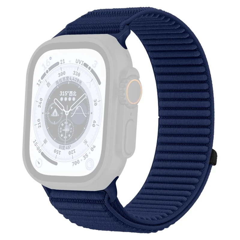 Apple Watch 41/42mm - Magic Tape Nylon Woven Dark Blue - 2