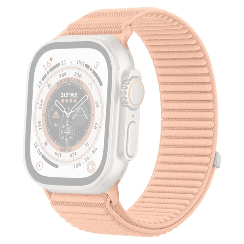 Apple Watch 41/42mm - Magic Tape Nylon Woven Milkshake Pink - 2