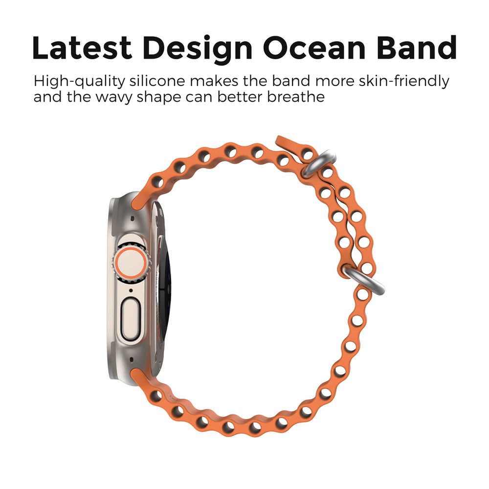 Apple Watch 41/42mm - Ocean Band Orange - 3