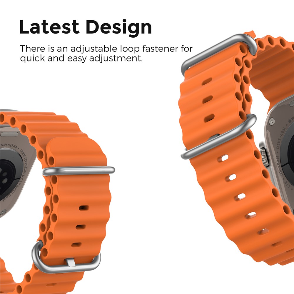 Apple Watch 41/42mm - Ocean Band Orange - 4