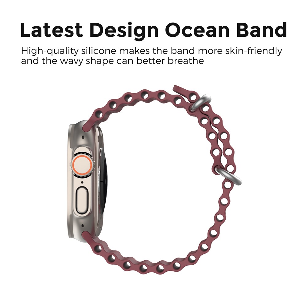 Apple Watch 41/42mm - Ocean Band Wine Red - 3