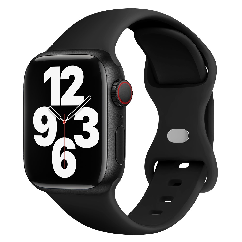 Apple Watch 46/49mm - KALEBOL Silicone Strap Black - 2