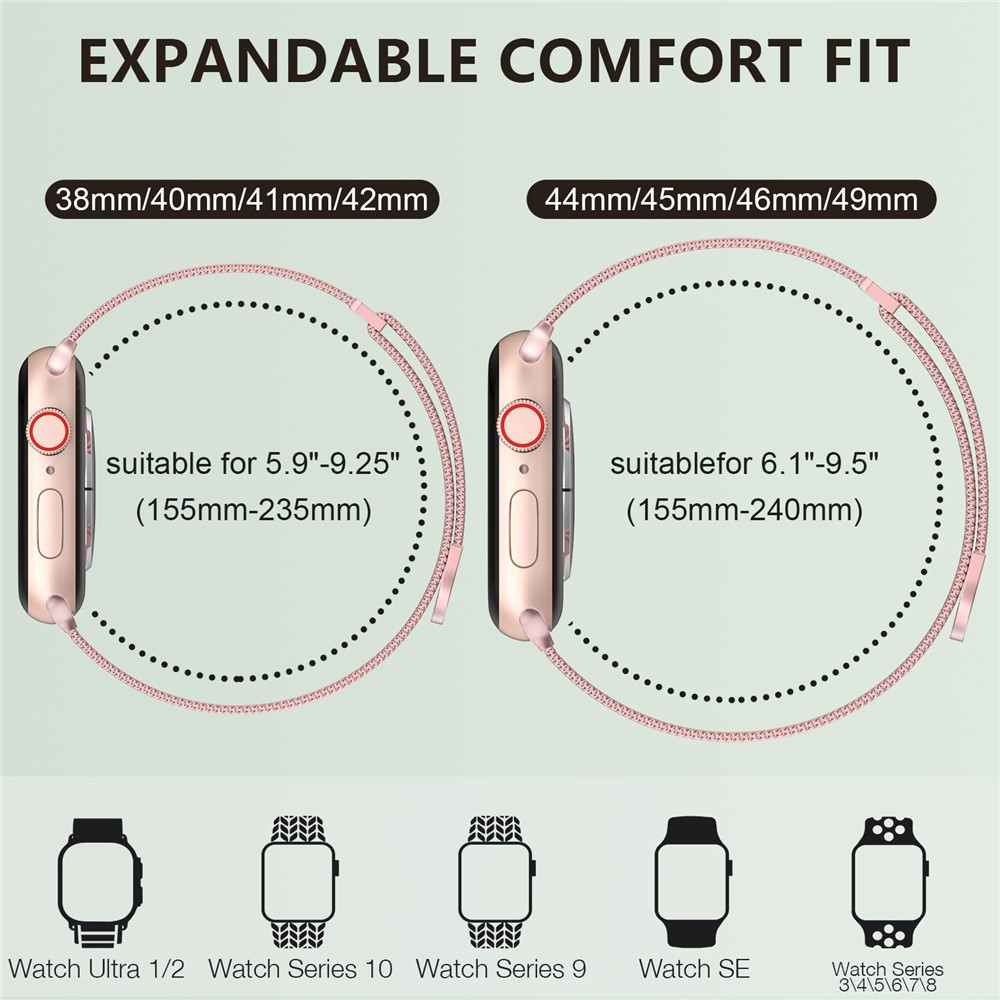 Apple Watch 46/49mm - Milanese Rose Gold - 5