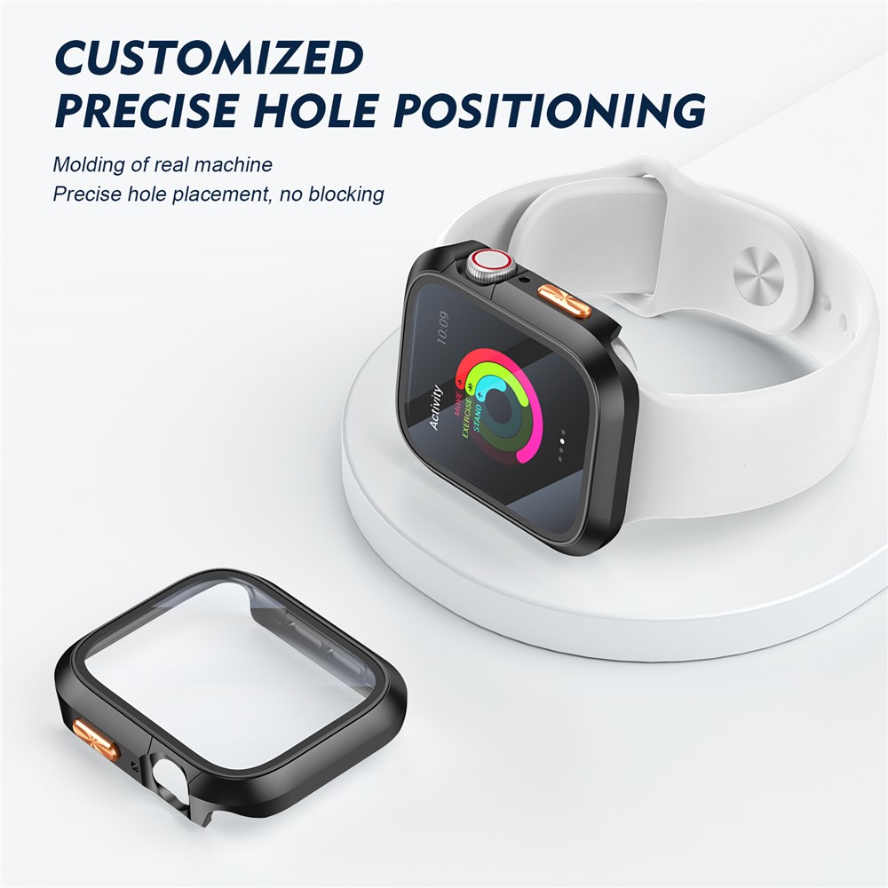 Apple Watch Series10/11 46mm - Orange Texture Button Black - 4